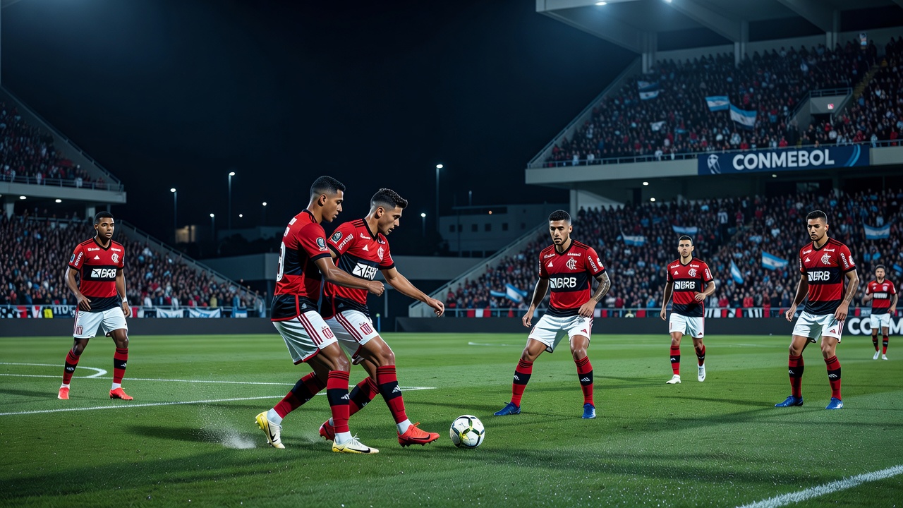 Flamengo segura o 0 a 0 com o Estudiantes e mira vaga em La Plata