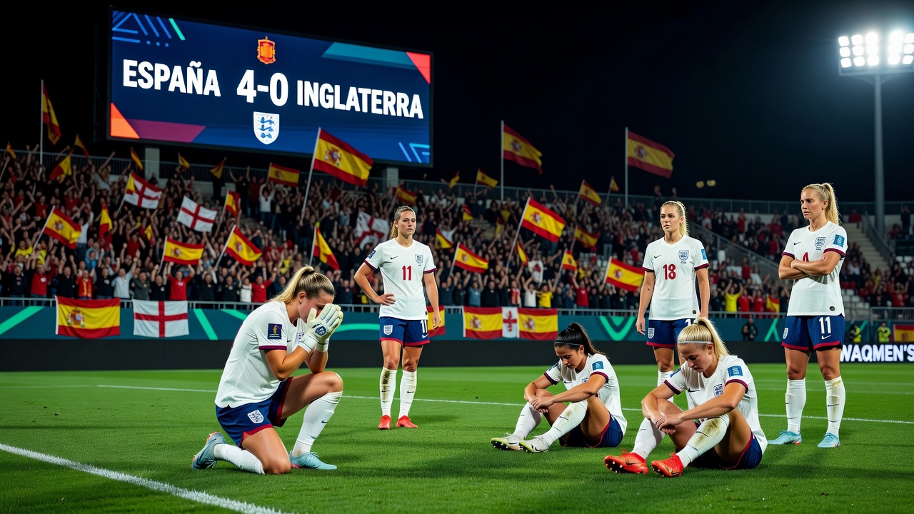 Inglaterra tropeça diante da Espanha e cai para a repescagem